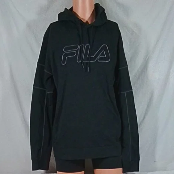 Fila Apparel Fila Men's Black Hoodie Propaganda X Fila Hoodie